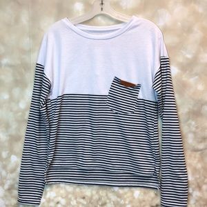 Women jumper scoop neck by Dsonabed Jeans, size L